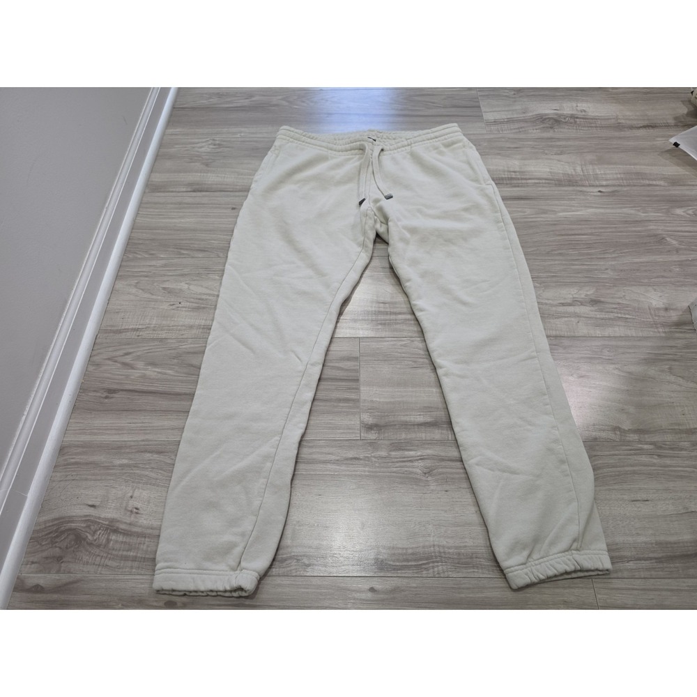 Talentless Sweat Pants Mens Large Cream Joggers Sweatpants